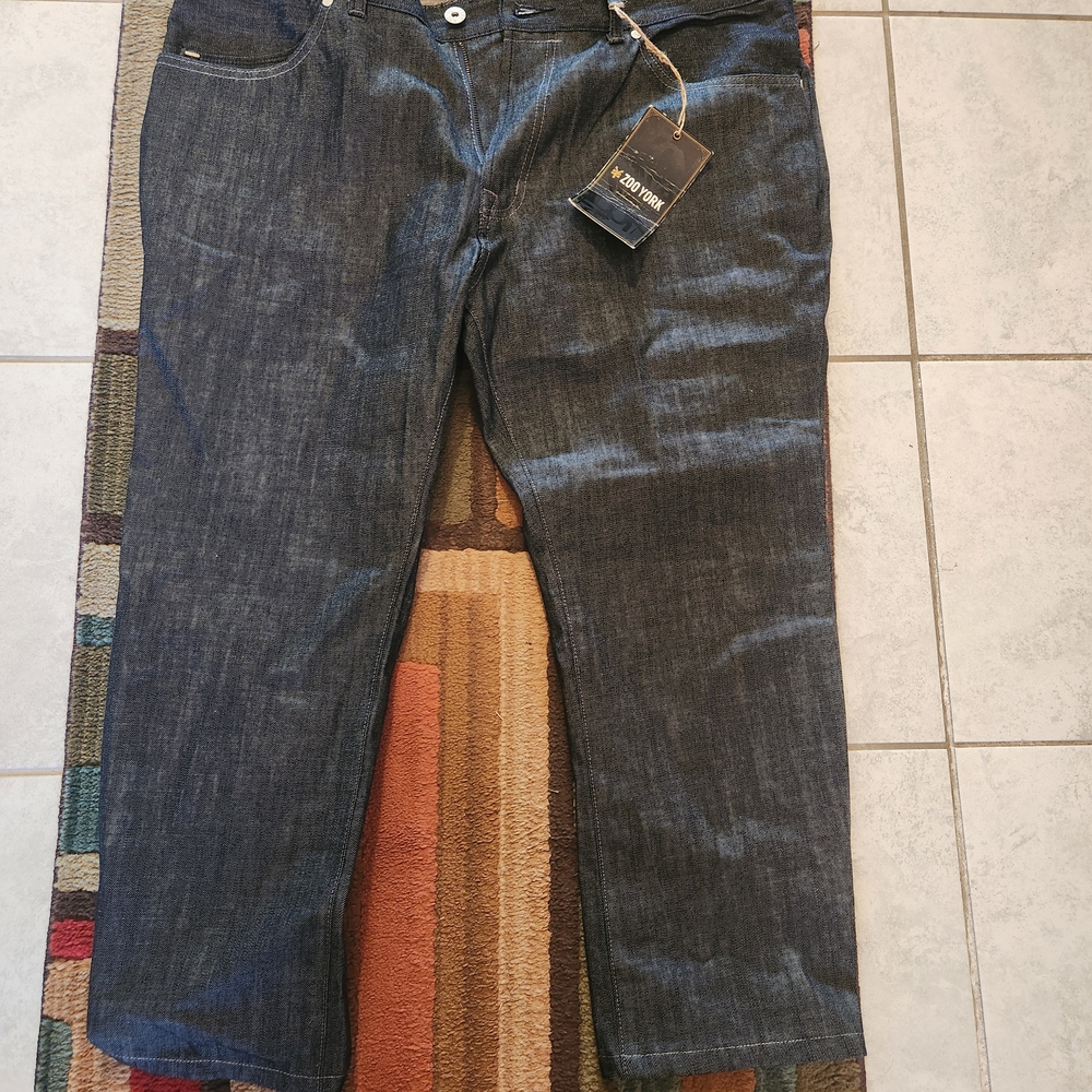 Zoo York Men's Dark Blue Relaxed Jeans